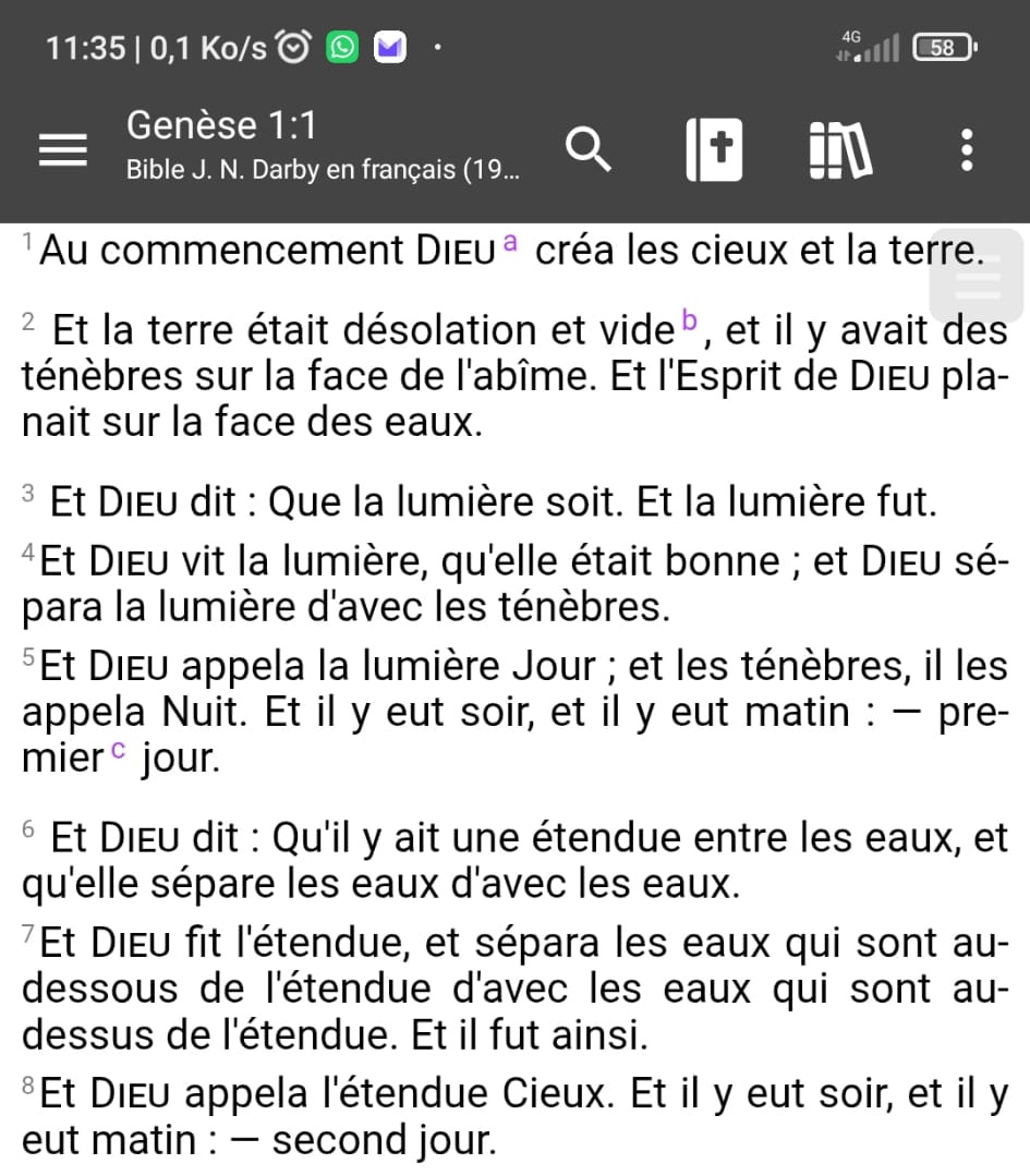 Bible JND 1975 pour Android Study Bible (AndBible)