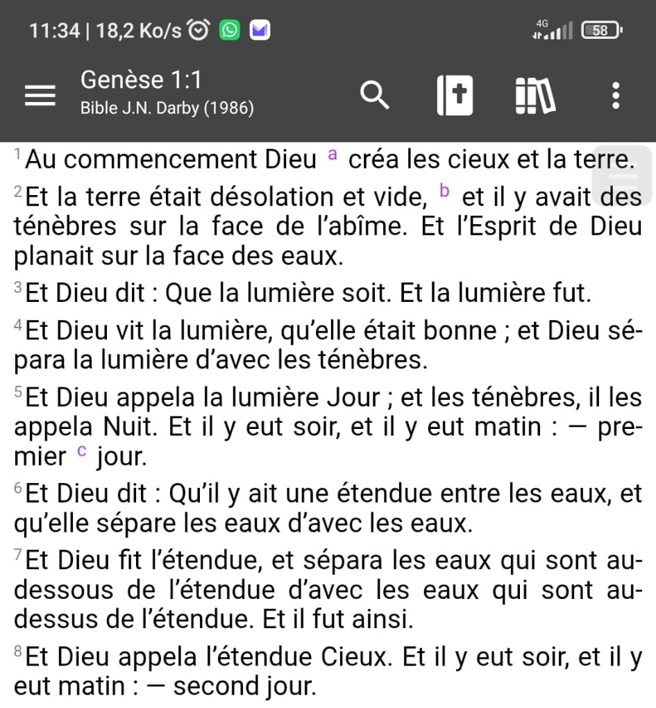 Bible JND 1986 pour Android Study Bible (AndBible)