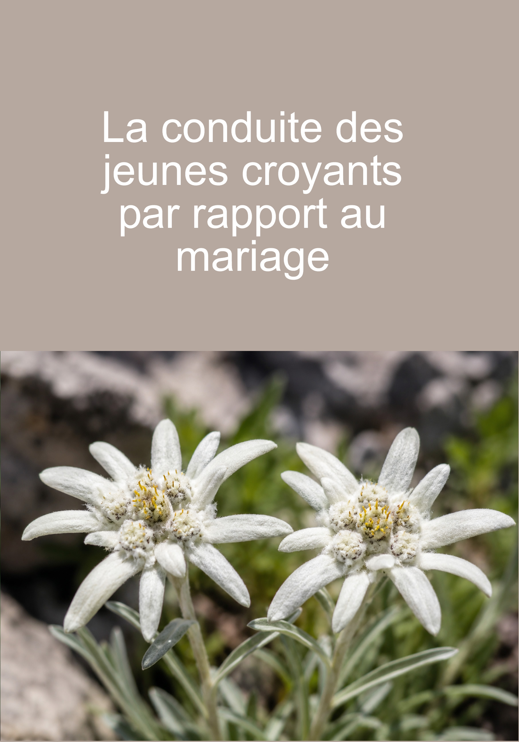 La conduite des jeunes croyants par rapport au mariage