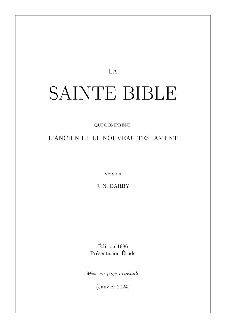 Bible JND 1986 / JND 2023 (PDF)